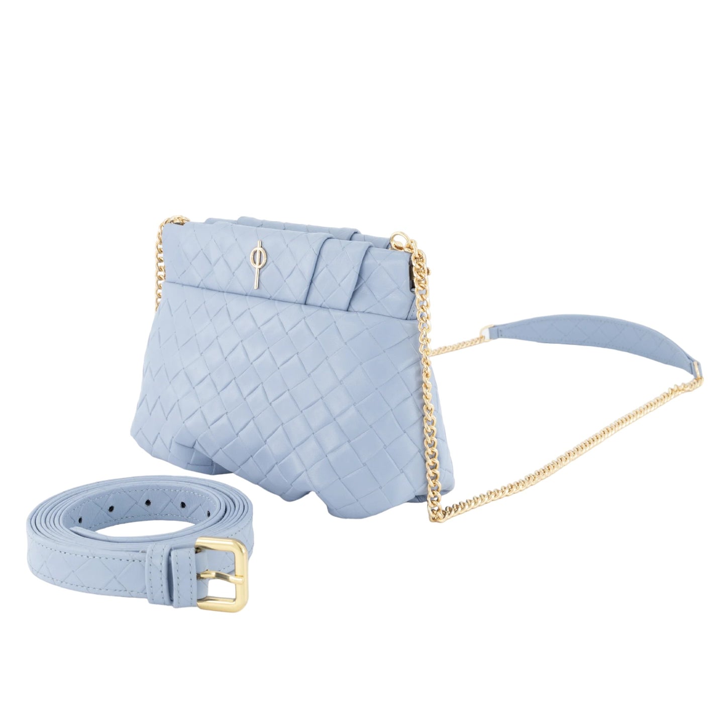 Mini Thalia Leather Light Blue