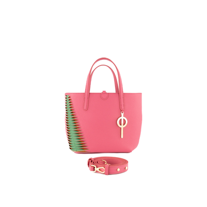 Mini Shopping Bag Pink&Green