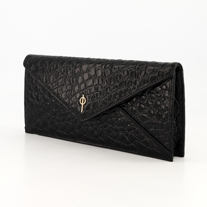 Croco Night Bag Black