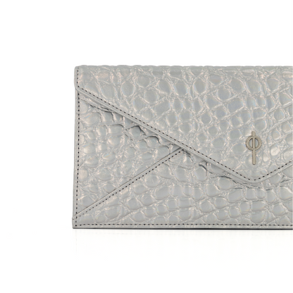 Croco Night Bag Silver