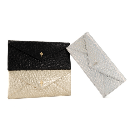 Croco Night Bag Gold