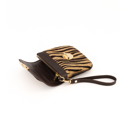 Eos Pony Leather Wallet Tiger