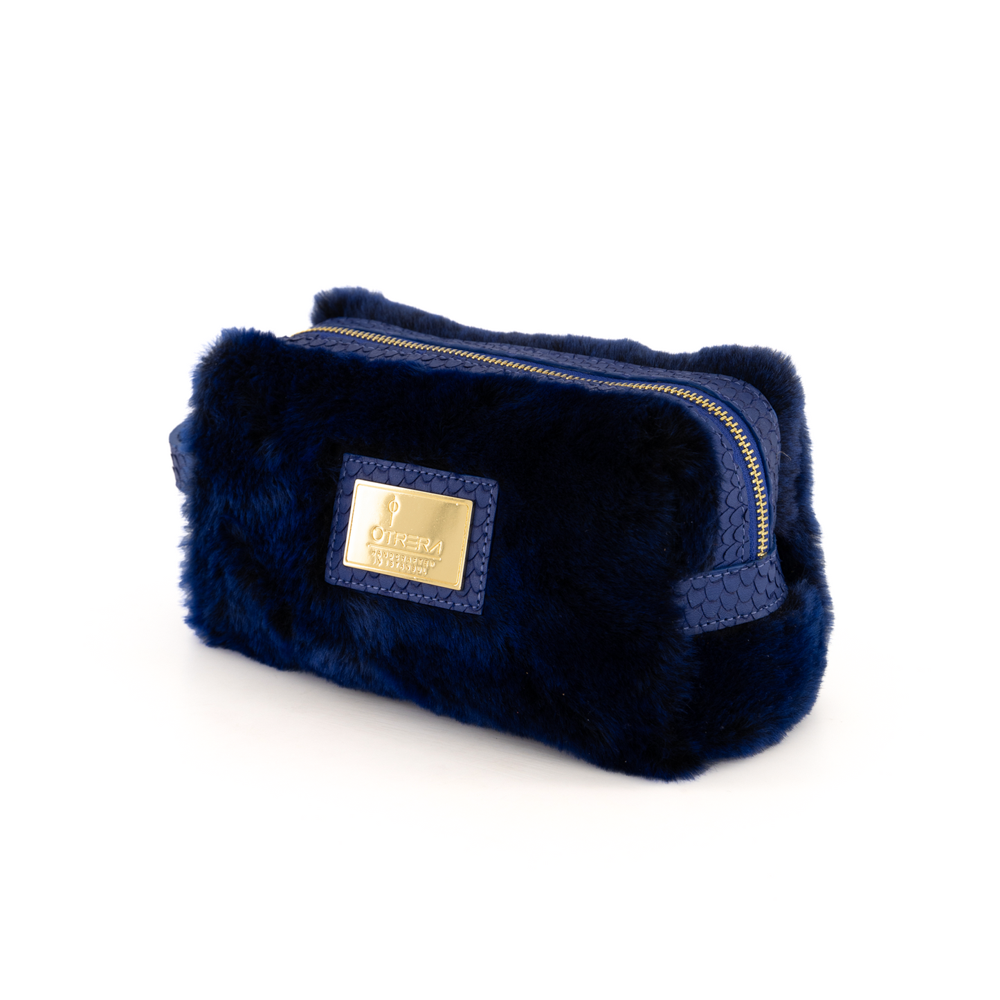 Lula Pouch / Fur Midnight Blue