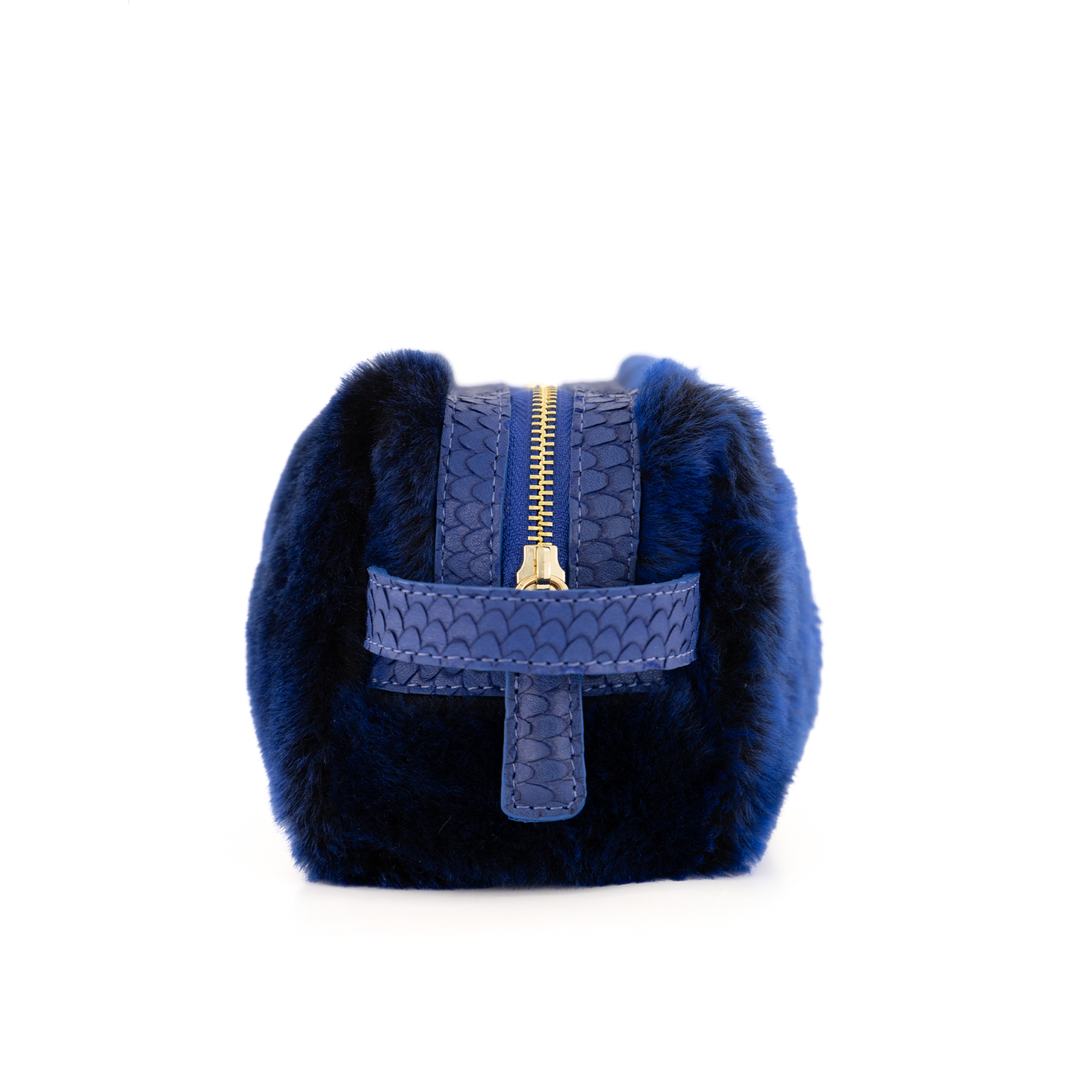 Lula Pouch / Fur Midnight Blue