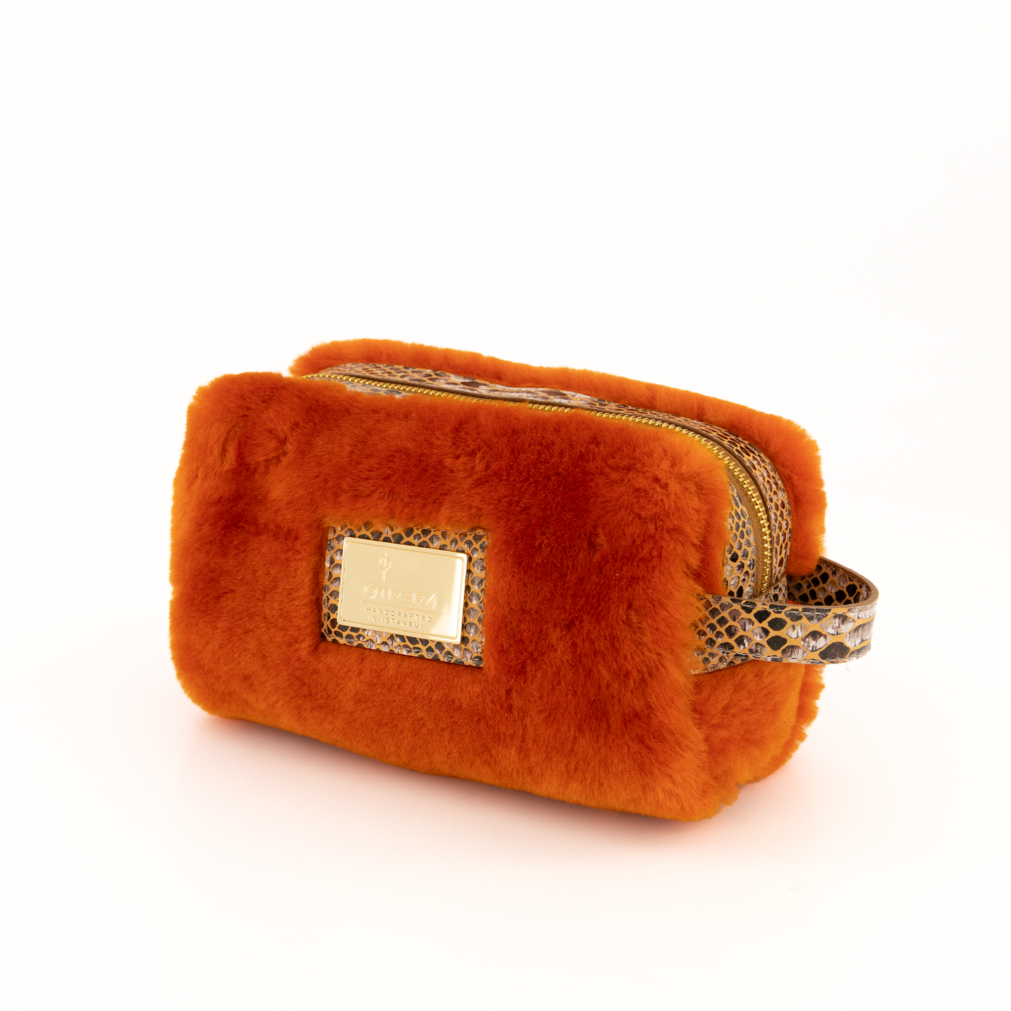 Lula Pouch / Fur Burnt Orange