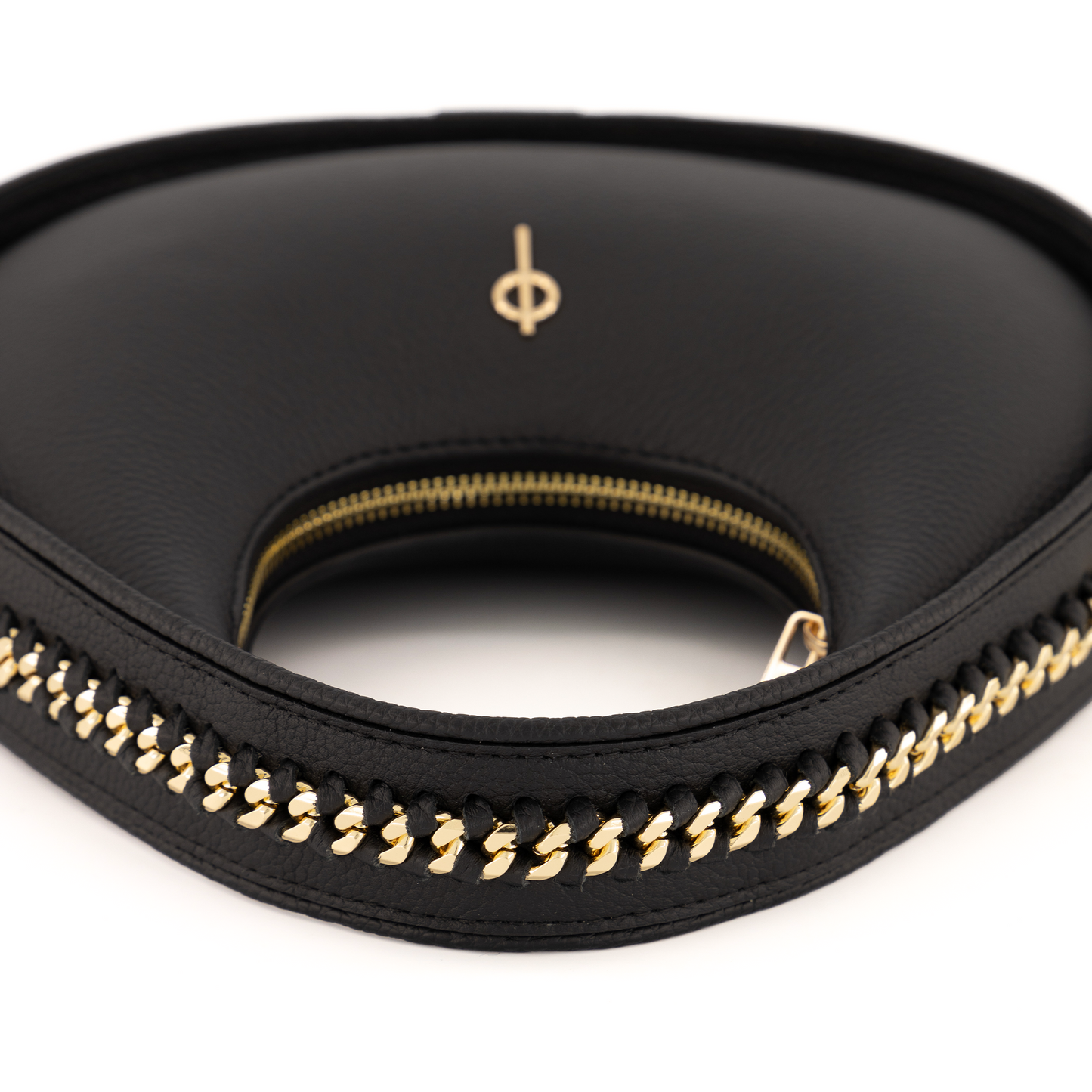 Round Chain Bag Black