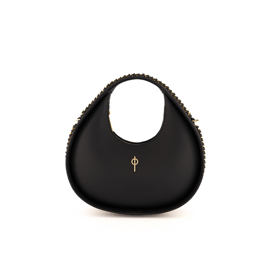 Round Chaın Bag Black