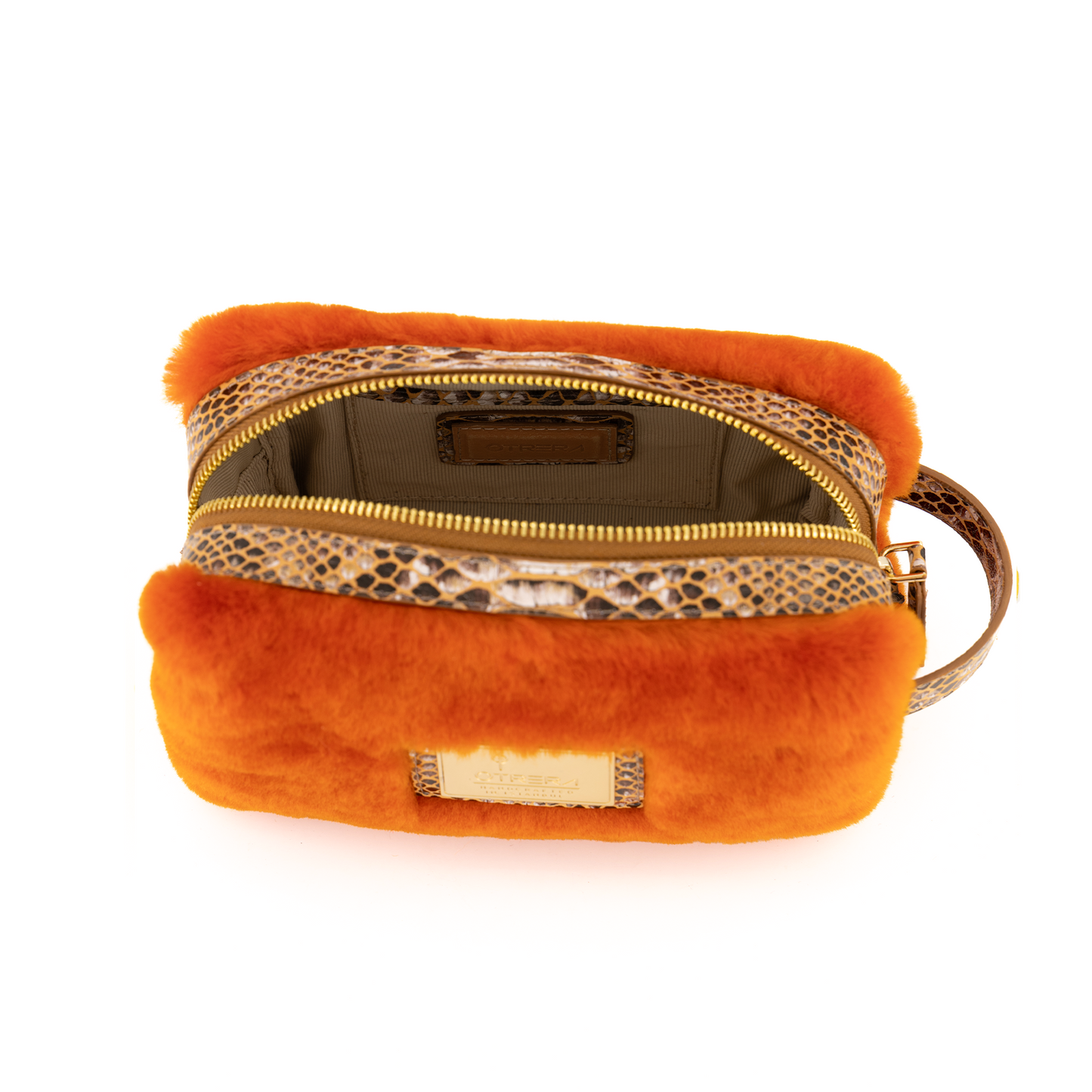 Lula Pouch / Fur Burnt Orange