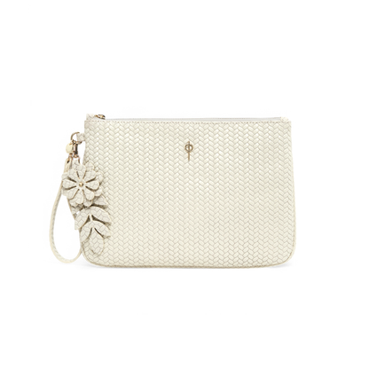 Braided Clutch Beige