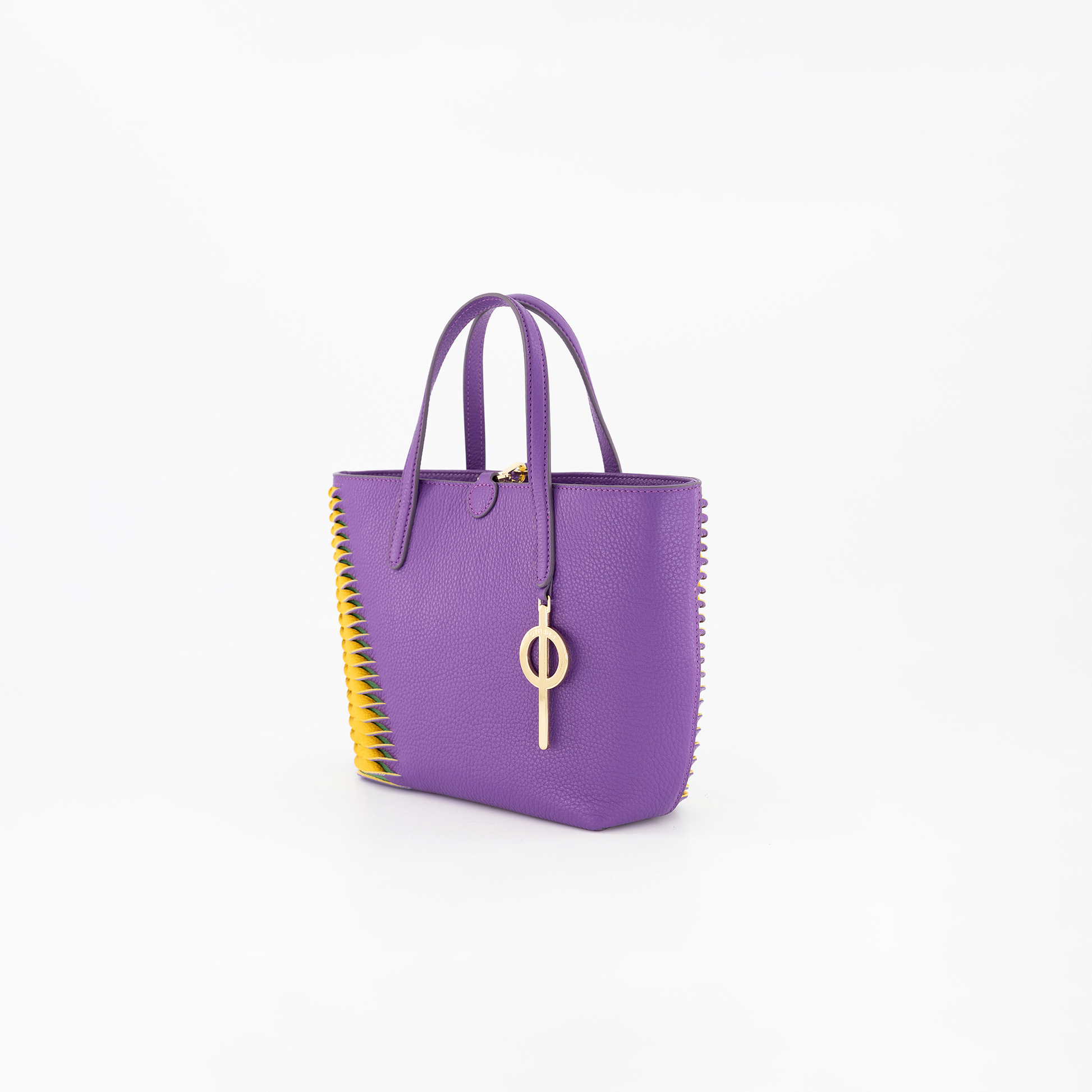 Mini Shopping Bag Purple&Yellow